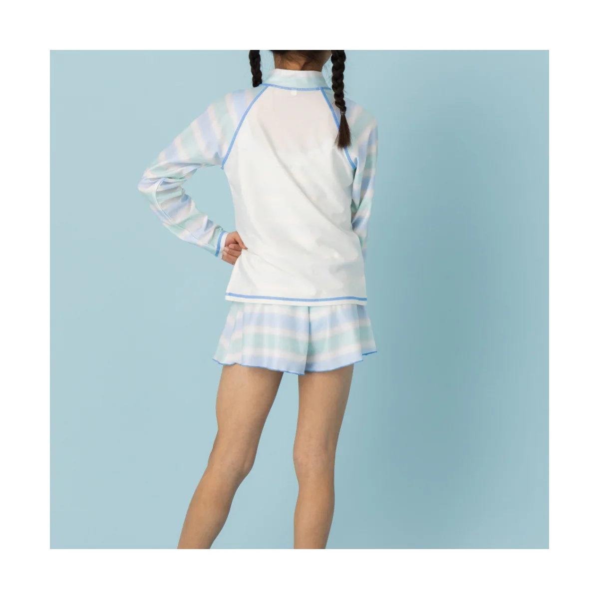 ちいかわ アニメ『ちいかわ』 女児小寸ラッシュガード 130cm BLUE - Image 4